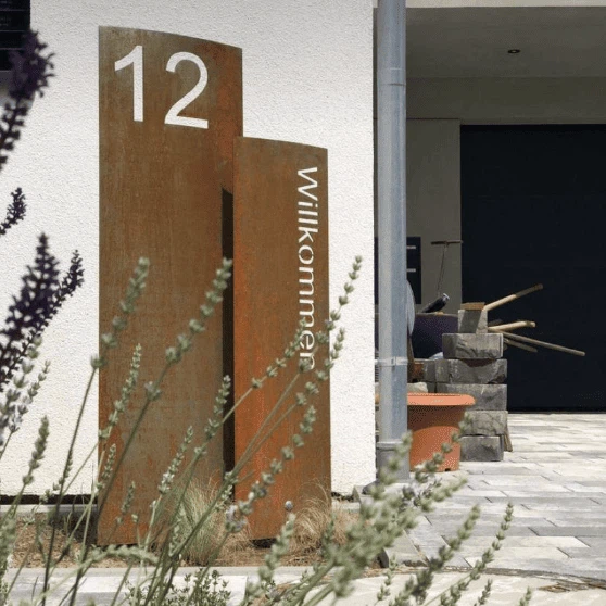 Corten Steel Signage best