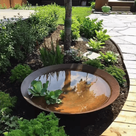 Corten steel water features Corten steel water features